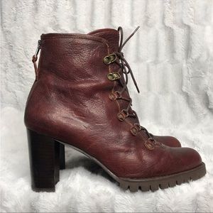 Stuart Weitzman Mackinac Leather Lace Up Boots